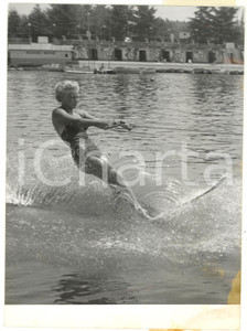 1954 MILANO Europei SCI NAUTICO Slalom - La vincitrice Liselotte FEUCHTINGER