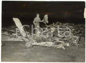 1953 GALLARATE Schianto aereo durante collaudo - Rilievi Vigili del Fuoco *Foto