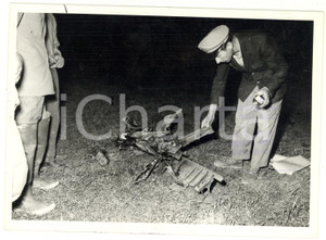 1957 PINEROLO Incidente aereo caccia americano - Rilievi sul luogo del disastro