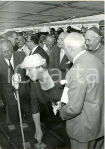 1958 PALERMO Varo bacino galleggiante - Card. Ernesto RUFFINI e Giuseppe SPATARO