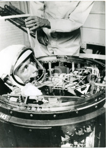 1962 CAPE CANAVERAL Allenamento di Malcolm Scott CARPENTER per viaggio orbitale