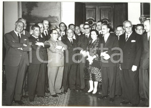 1960 ROMA Viminale - Amintore FANFANI con i nuovi sottosegretari di Stato *Foto