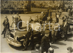 1960 NEW YORK Il generale Charles DE GAULLE acclamato dalla folla *Foto 18x13