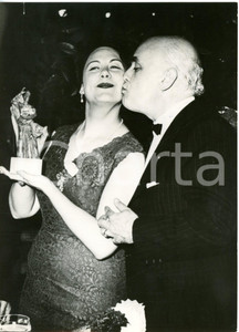 1959 FIRENZE "Premio San Luca" - Soprano Renata TEBALDI con Gino BECHI *Foto