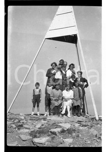 6x9cm NEGATIVO ORIGINALE * 1920 MONTE GENEROSO (LUGANO) In gita sul monte (4)