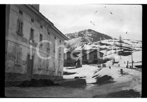 Fotografia d epoca originale 1921 PIANAZZO MADESIMO SO Scorcio panoramico 3 NEGATIVO ORIGINALE 1