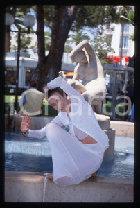 Fotografia d epoca originale 35mm vintage slide 1998 CANNES Stefania ROCCA Ritratto dell attrice 6 1
