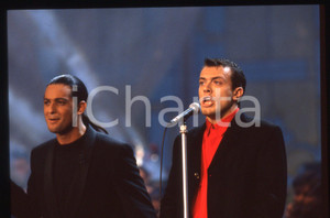 35mm vintage slide* 1993 FESTIVAL ITALIANO - FIORELLO e Max PEZZALI degli 883 5