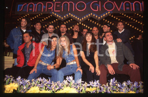 35mm vintage slide*1996 SANREMO GIOVANI Paola e Chiara IEZZI Alex BARONI 14