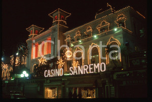 Fotografia d epoca originale 35mm vintage slide1996 SANREMO Casino Municipale  Veduta notturna 1 1