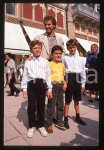 35mm vintage slide* 1989 Giacomo CAMPIOTTI ed il cast di "Corsa di primavera" 5