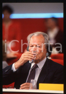 35mm vintage slide*1989 MILANO  Willy BRANDT congresso del PSI 5