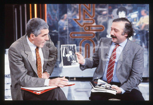 35mm vintage slide* 1996 FUMETTISTA  Guido CREPAX e Gianni MINA'