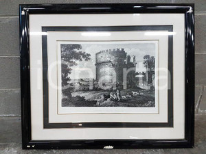 1970 Sepolcro Cecilia Metella- stampa con cornice 83 x 70 cm