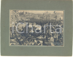 1905 GENOVA Arrivo re Vittorio Emanuele III e regina Elena in carrozza - Foto