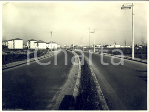 1955 ca LEGNANO Veduta di viale Pietro TOSELLI - Foto GIOVARA 23x18 cm