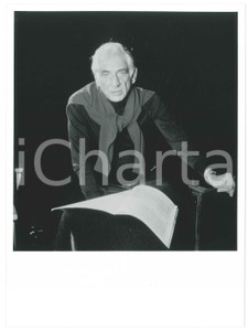 1980 ca MUSICA Leonard BERNSTEIN Ritratto del compositore - Foto 17x24 cm (1) Fotografia d'agenzia.  GOOD/buono  Formato: 17x24 cm originale e autentica 1