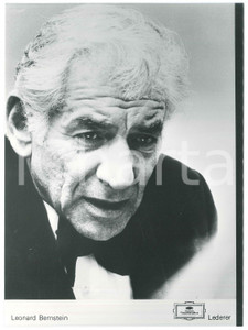 1980 ca MUSICA Leonard BERNSTEIN Ritratto - Foto DEUTSCHE GRAMMOPHON (3) Fotografia d'epoca.EDITORE: Deutsche Grammophon  GOOD/buono  FORMATO: 17x23 cm originale e autentica 1