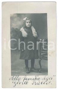 1930 ca EMIGRAZIONE Giovane Gina BIELLA - Ritratto - Foto 9x14 cm
