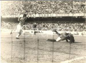 1960 ca TORINO CALCIO SERIE A JUVENTUS Un goal di Omar SIVORI *Foto 18x13