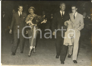 1957 MELSBROEK Re Baldovino del Belgio accoglie il padre Leopoldo - Foto 18x13