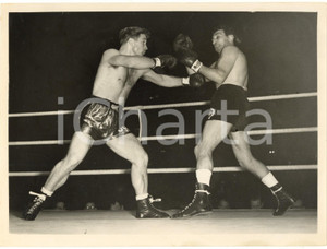 1953 LONDON Harringay Arena - BOXE Gordon HAZELL vs Widmer MILANDRI - Foto 20x15