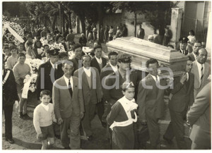 1959 FRASCATI Crollo muro di Villa Lancellotti - Funerali delle giovani vittime