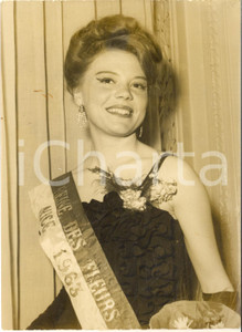 1963 NICE Mireille PLET nouvelle "Reine des Fleurs" à 18 ans - Photo 13x18 cm