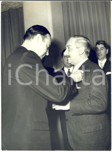 1958 GENOVA Ambasciatore Manfred KLAIBER in visita ufficiale *Foto 18x24