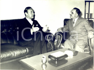 1960 ca CAGLIARI Visita al prresidente Regione SARDEGNA Efisio CORRIAS *Foto