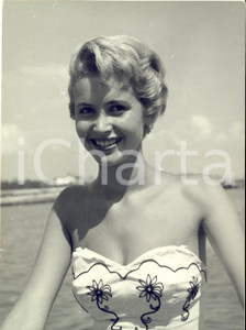 1954 VENEZIA Mostra del Cinema - Ritratto attrice Kiki SLOCKIN *Foto 13x18 cm