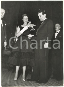 1955 SANREMO - RALLY DEL CINEMA - Premiazione di Aldo APPIGNANI *Foto 13x18