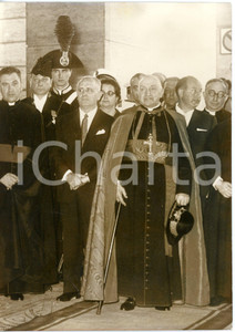 1958 ROMA Pellegrinaggio a Lourdes - Card. Clemente MICARA e assessore COLASANTI