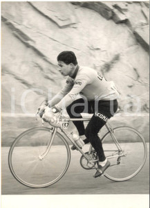1956 CICLISMO MILANO-SANREMO Sante RANUCCI in azione - Fotografia 13x18 cm