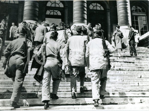 1962 PARIS Processo Raoul SALAN - Plotone armato davanti al tribunale - Foto