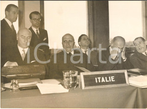 1954 STRASBURGO Consiglio d'Europa - Il ministro Attilio PICCIONI - Foto 18x13