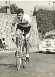 1959 CICLISMO GRAND PRIX DES NATIONS Il vincitore Aldo MOSER in gara *Foto 13x18