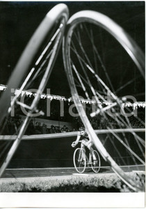 1955 MILANO CICLISMO SU PISTA Record dell'ora - Jacques ANQUETIL *Foto ARTISTICA