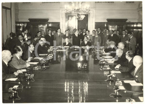 1969 ROMA Viminale - Governo SEGNI II - Primo Consiglio dei Ministri *Foto