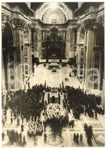 1958 ROMA Basilica di San Pietro - Funerali di papa Pio XII *Foto 13x18 cm
