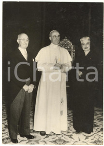 1957 ROMA Papa Pio XII riceve in udienza l'ambasciatore James David ZELLERBACH
