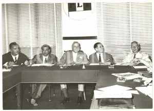 1960 ROMA Riunione PLI - Alberto FERIOLI Giovanni MALAGODI Raffaele DE CARO