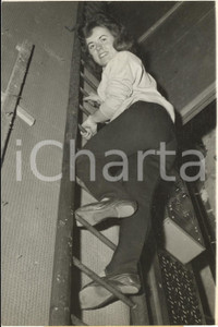 1962 PARIS Jo MIDANDE unique femme chef-électricien de France - Photo 13x18