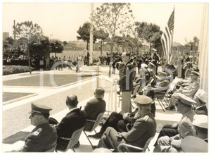 1956 NETTUNO Cimitero militare USA - MEMORIAL DAY Discorso generale George HAYS