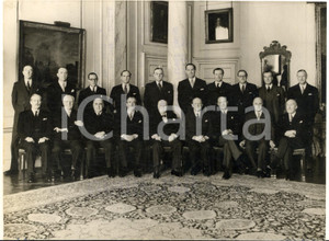 1955 LONDON 10 Downing Street - Sir Winston CHURCHILL and his Cabinet *Photo