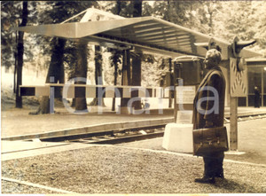 1956 PARC DE SAINT-CLOUD Salon du Bâtiment - Passage à niveau automatique *Photo