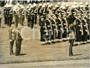 1956 LONDON Victoria Cross centenary - Holder of VC decoration during the review