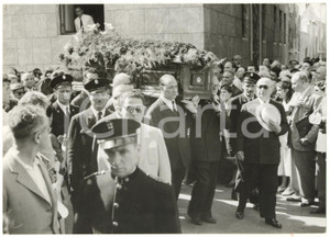 1953 MILANO Funerali dell'attore Ruggero RUGGERI- Passaggio del feretro *Foto