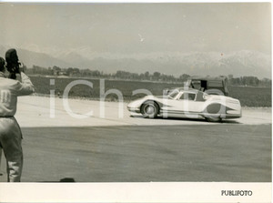 1954 TORINO CASELLE Presentazione FIAT Turbina - Carlo SALAMANO durante le prove