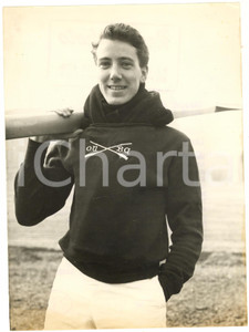 1953 LONDON OXFORD crew - ROWING - The stroke J.S.M. HOWLES *Photo 15x20 cm